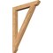 Ekena Millwork Traditional Slat Smooth Bracket, Western Red Cedar, 3 1/2"W x 30"D x 42"H BKT04X30X42TRA06SWR - alternate 1